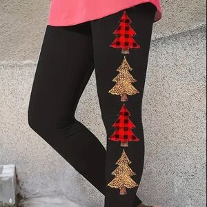 Christmas Tree Leggings in Black